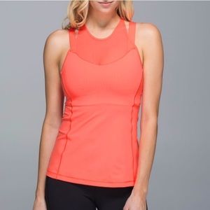 Lululemon Coral “Running in the City” Tank